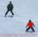 Father and Son Downhill Together