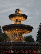 Evening at Rose Garden Fountain